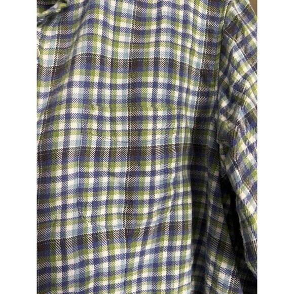 Woolrich Women's Flannel Button Up Plaid 100% Cotton Purple Green Size L Shirt - Picture 6 of 11